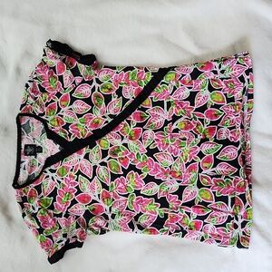 Scrub Top Women's Short Sleeves Vneck Uniform